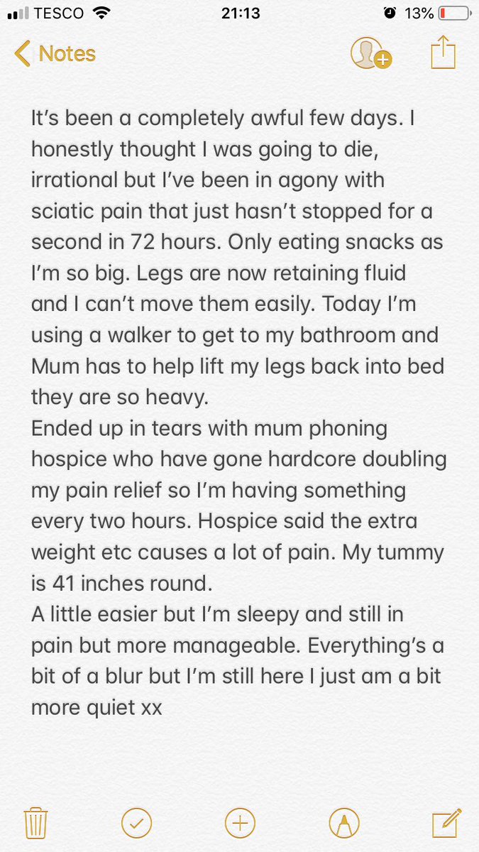 The worst day but thankfully a little ease this evening.