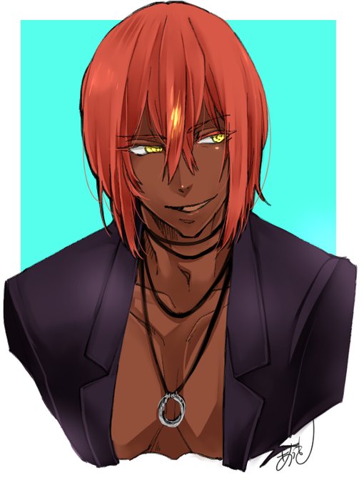 かっこいいアシュ君が描けない 