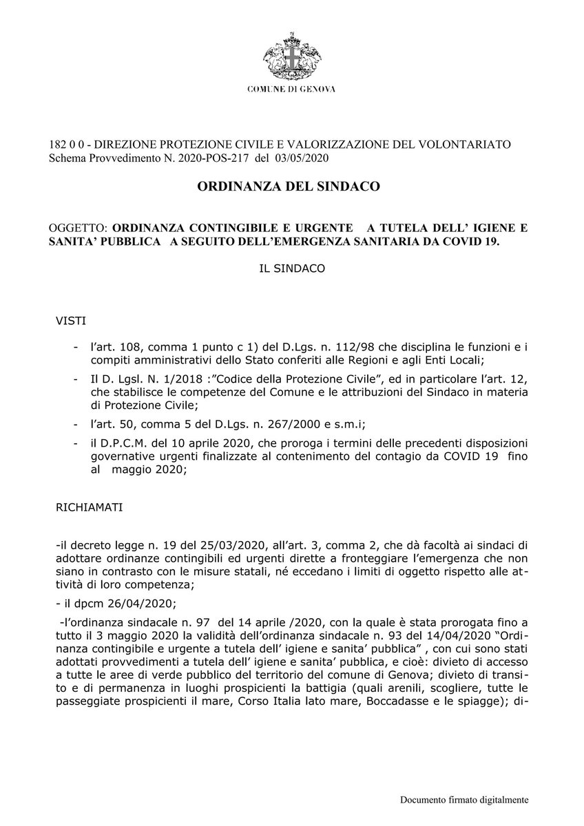 aib_pc's tweet photo. Ordinanza sindacale n. 106 del 03/05/2020
👇👇👇👇 https://t.co/eXtO7BG5MK