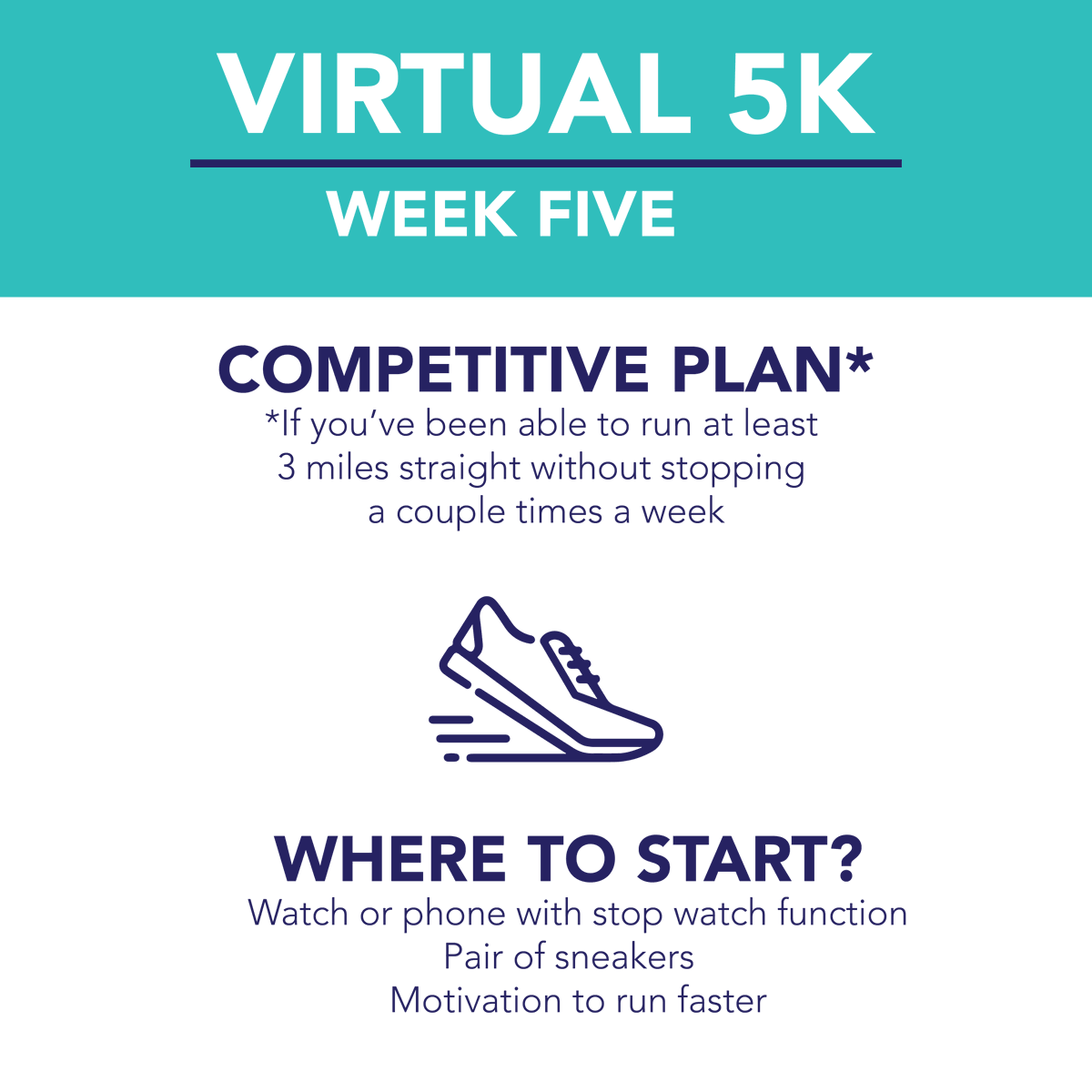ICCampusRec's tweet photo. We're nearing the end of the semester and our Virtual 5k plan!
Check out Coach Dinan's plan of the week in preparation for that run 🏃‍♂️🏃‍♀️#fitness #5k https://t.co/A3AZxUWcFl