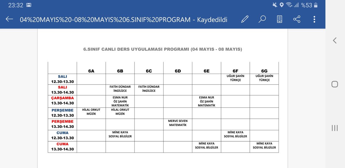 N_uzunn's tweet photo. Okulumuz 5, 6 ve 7. Sınıflarımızın eba canli ders programları @2525Ibrahim @sultangazimem1 @istanbulilmem https://t.co/F7jZy6Kldg