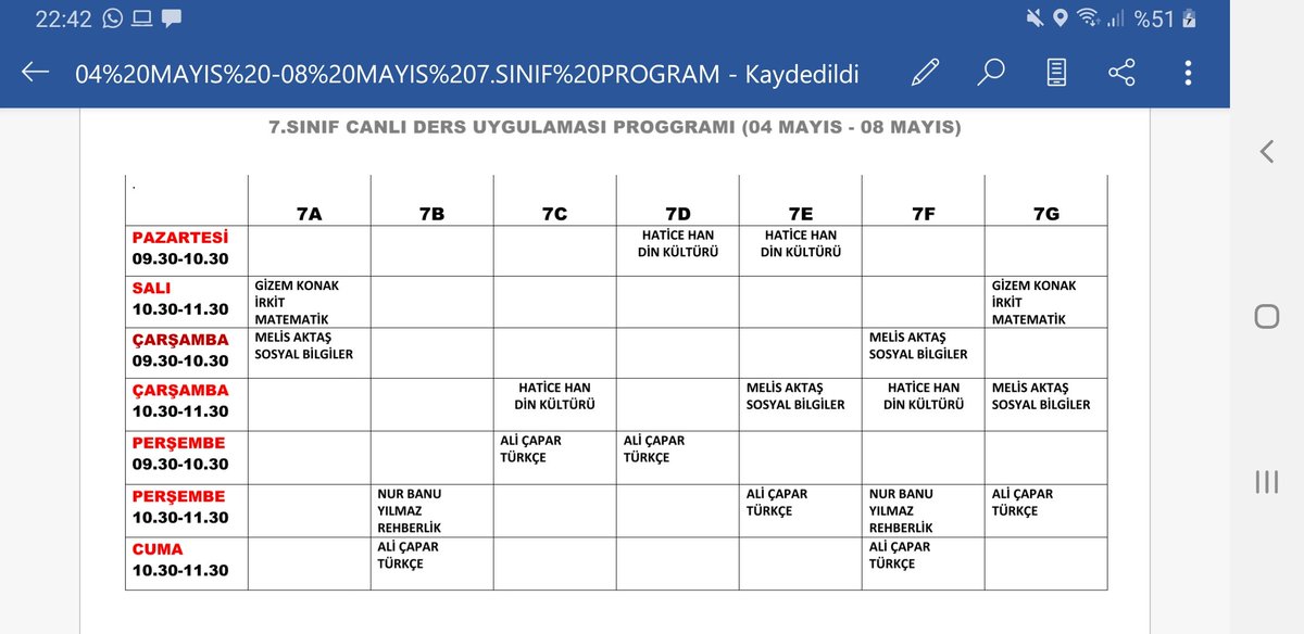 N_uzunn's tweet photo. Okulumuz 5, 6 ve 7. Sınıflarımızın eba canli ders programları @2525Ibrahim @sultangazimem1 @istanbulilmem https://t.co/F7jZy6Kldg
