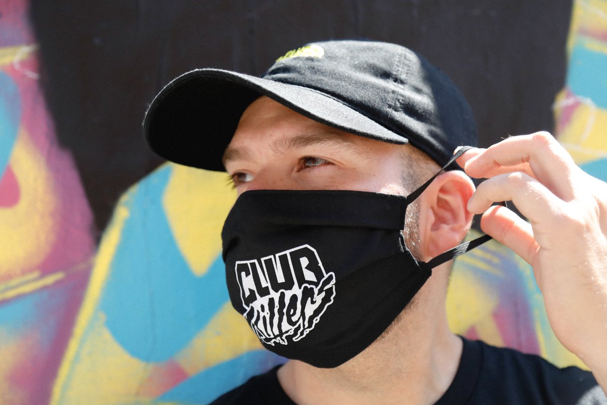 XL face mask logo mask! Covers nose, mouth, &amp; chin. ONLY A FEW LEFT! Don't miss out fam: gear.clubkillers.com/collections/pr…