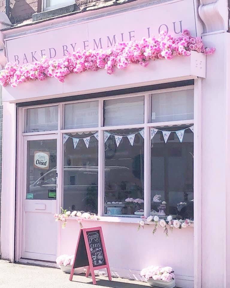 Pink Bakery Shop Front