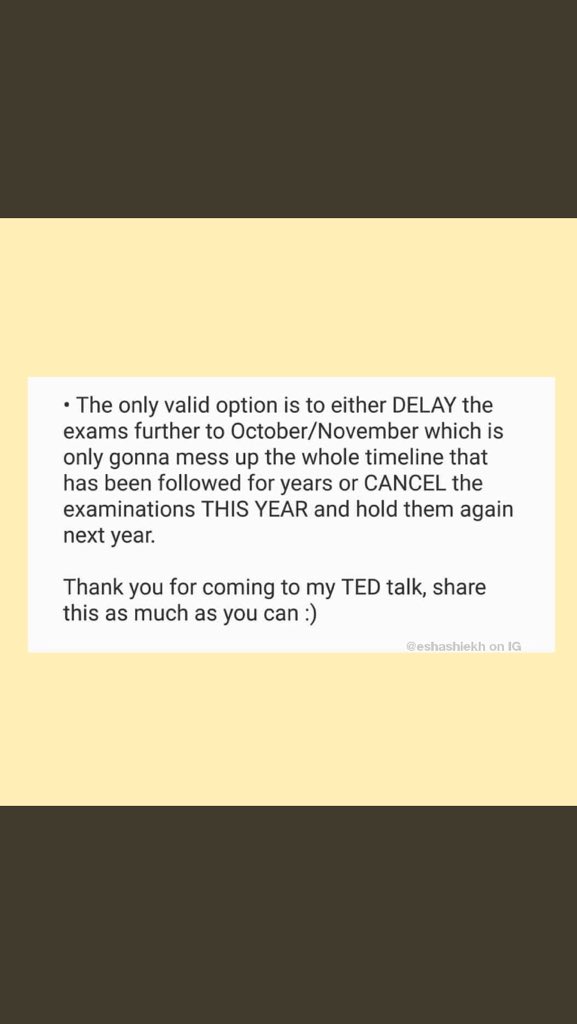 murtazahaq2's tweet photo. #CallOffBoardExams https://t.co/jhralLL7qM