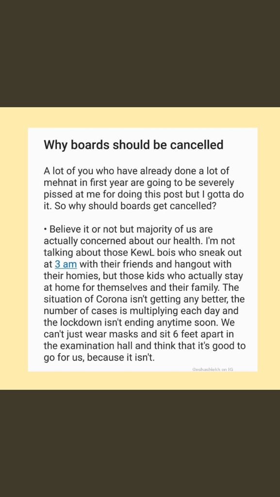 murtazahaq2's tweet photo. #CallOffBoardExams https://t.co/jhralLL7qM