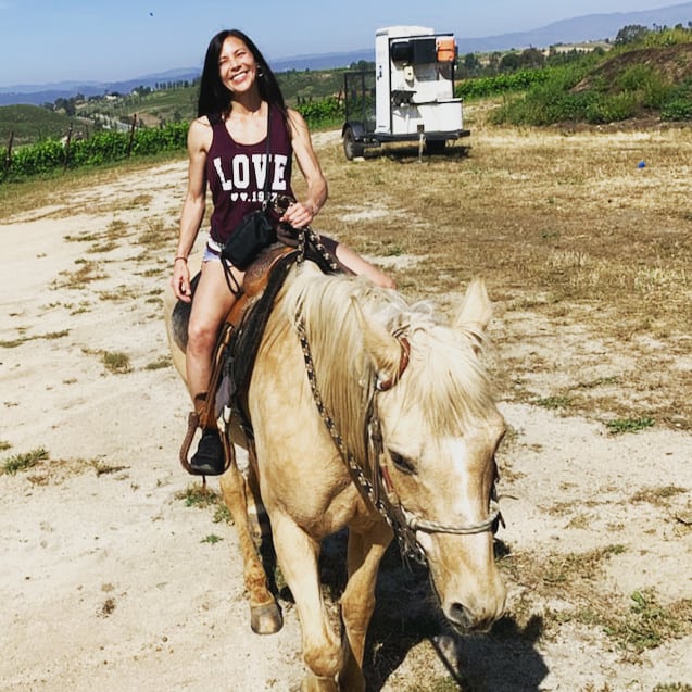 My happy place #horsebackriding #temeculawinecountry #supportsmallbusiness