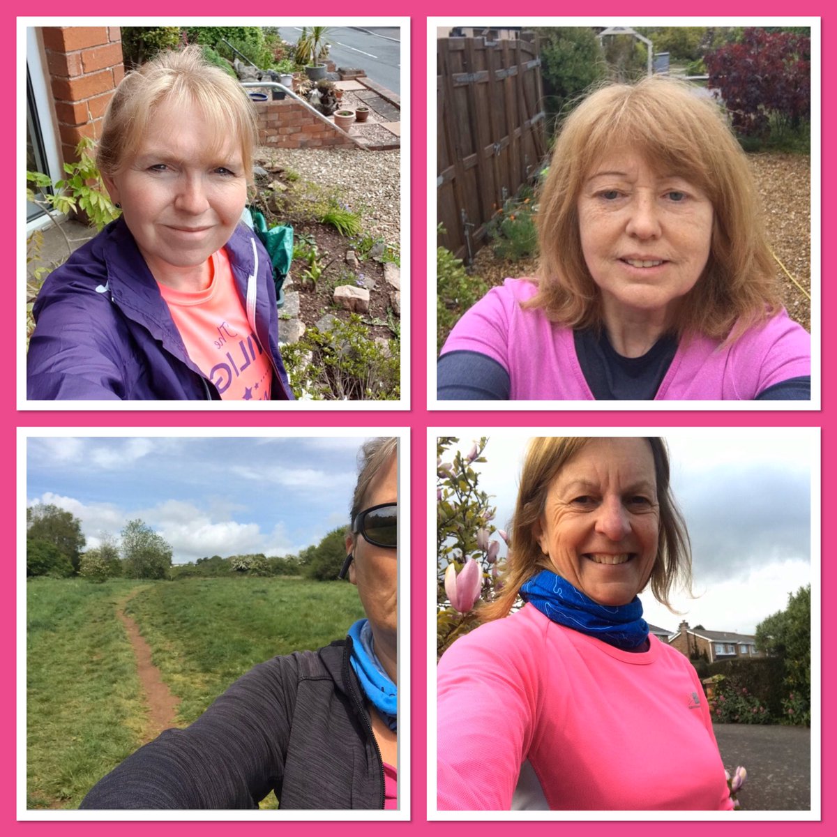 W0menOnTheRun's tweet photo. Our final #rainbowrun collage! Our rainbow challenge for Exeter & exmouth is over but this weekend we’ve started a #virtualhalfmarathon which has already had 18 ladies run their part! #StayActive #StaySafeStayConnected #devongirlscan https://t.co/1qetRjUwG8
