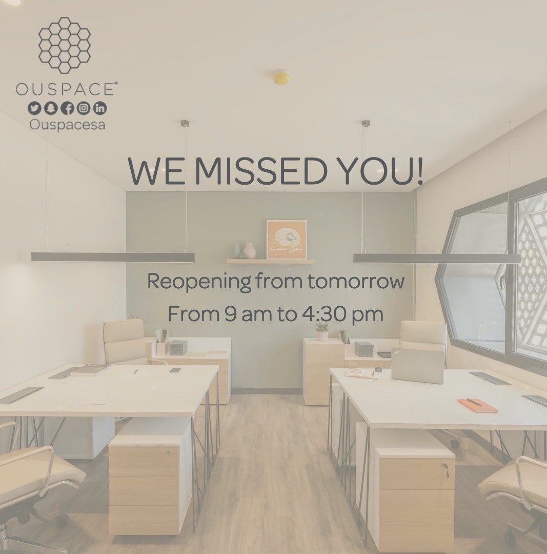 ouspacesa's tweet photo. We’re glad to announce of reopening #Ouspace from tomorrow 4th of May at 9 am to 4:30 pm, Please #StaySafe and #Healthy see you tomorrow in best #Health! https://t.co/XYHAkhXaZM