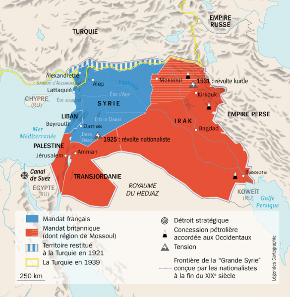 Apr 24, 1920 Partition the Ottoman Empire into Allied mandates in the