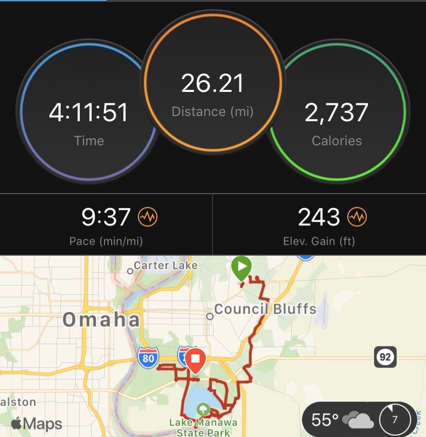 ShortyMcBearton's tweet photo. Finally!!! #26.2 #INeedIce @LincolnMarathon https://t.co/LAl8eUDGf0