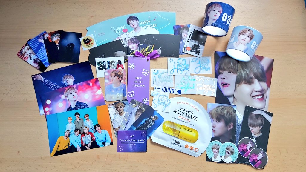 _shuki's tweet photo. π ANNIVERSARY GA π
β’ PC binder by @MinSev7n
β’ Selfmade holo photocard (member or OT7)
β’ 1 decal by @ThisMagicShop
β’ 4 Yoongi cupsleeve sets
β’ Taehyung bookmark & photocards by @kimryeodau
β’ Face mask
β’ 1 birthday series pin of your choice by @taefinitypins
#ShukiGA https://t.co/FSJck4OwD5