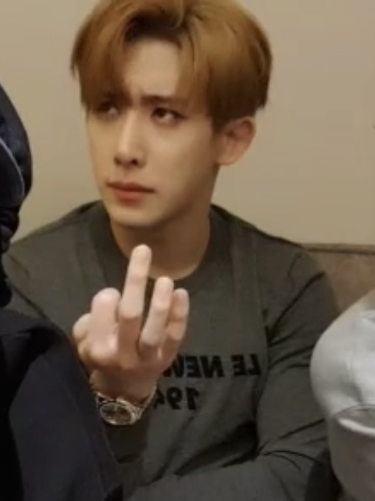 weneejoo's tweet photo. Wonho's thinking face is what my braincell looks like https://t.co/V6XooOx0UM