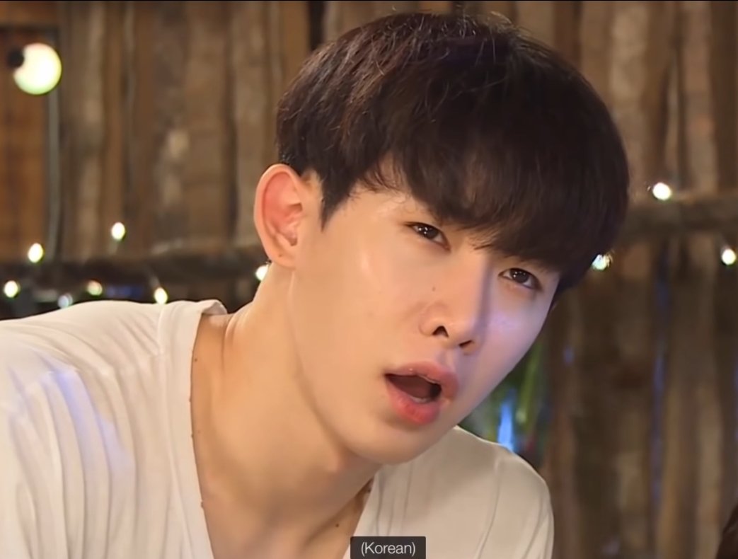weneejoo's tweet photo. Wonho's thinking face is what my braincell looks like https://t.co/V6XooOx0UM