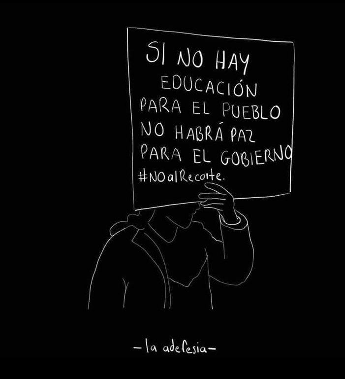 _mishe23's tweet photo. ¿Quién es usted?
¡Soy estudiante! 
Noo le escuche 
¡Soy estudiante! 
Una vez más 
Soy estudiante sooooy
Soy estudiante sooooy
Yo quiero estudiar 
Para cambiar la sociedad
¡Vamo a la lucha popular! 

#NoAlRecorte
#GobiernoCriminalOctubreVolverá
#ElEncierroNoNosCalla
#TodosONinguno https://t.co/6IL6dwXBT0