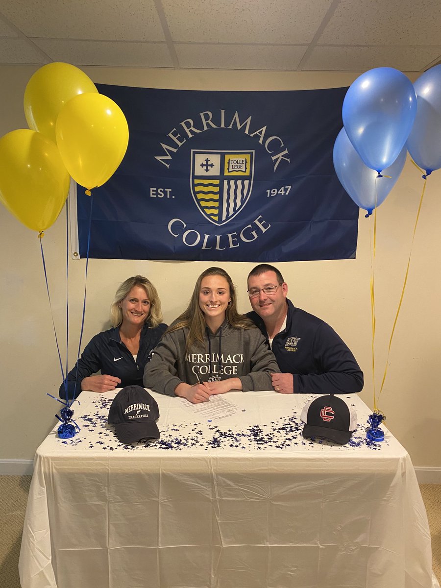 CCRaider_sports's tweet photo. Congratulations to  Kaleigh Lane on signing her NLI to Division 1 Merrimack College to continue her track career! Way to go Kaleigh congratulations!! We are so proud of you. https://t.co/rl1SvWFbx3