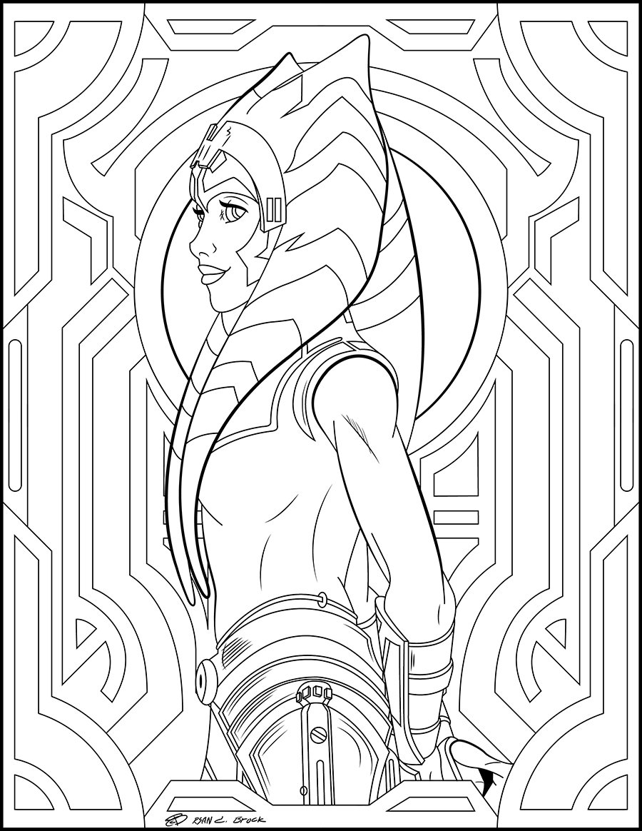 star wars clone wars ahsoka coloring pages