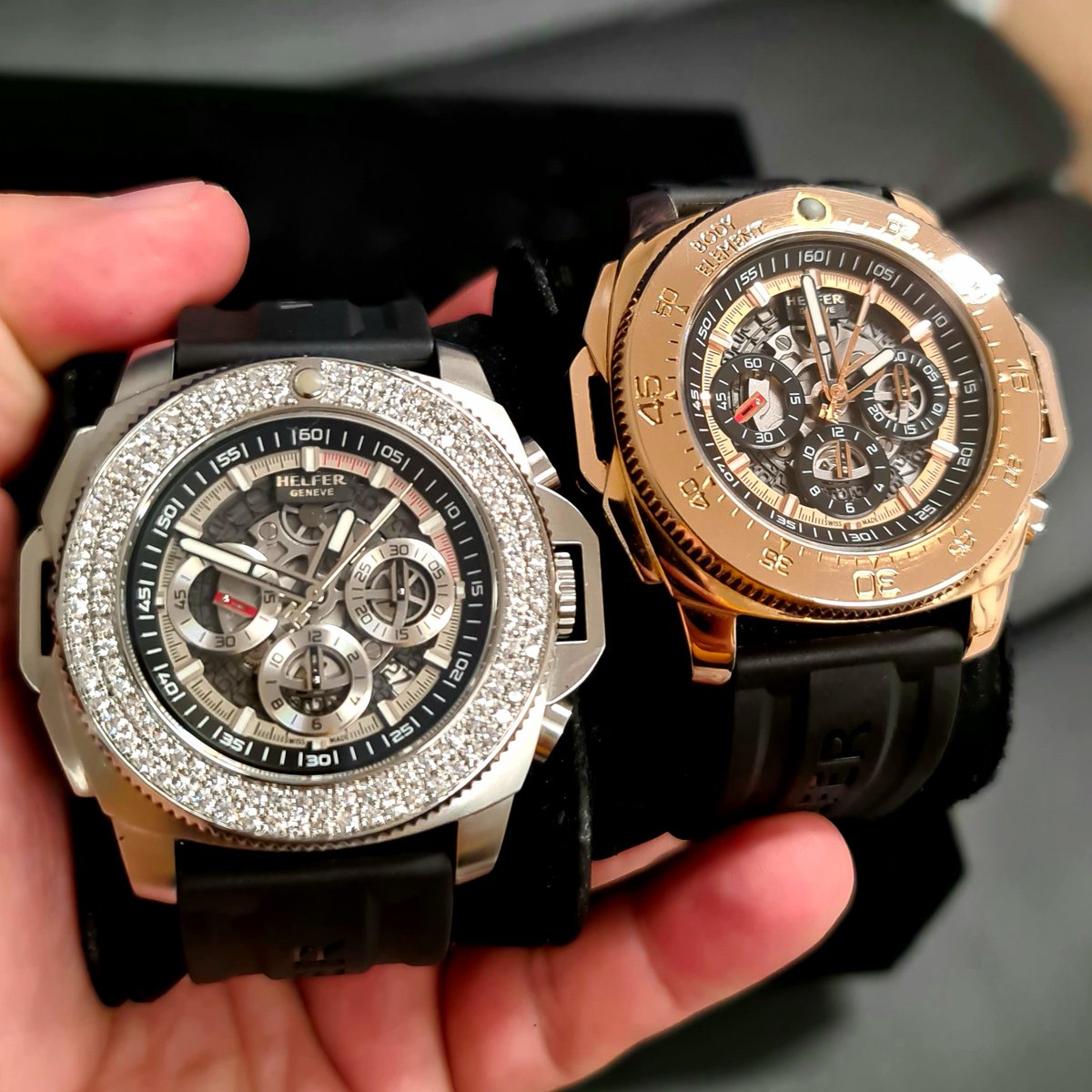 HelferWatches's tweet photo. Helfer Timemaster Meccano 48mm available NOW in very limited edition! 100% Swiss Automatic luxury watches!

#helfer #rolex #hublot #cartier #omega #patek #audemarspiguet #rm #coronavirus #staysafe #Switzerland https://t.co/qXIfOWb2Nq
