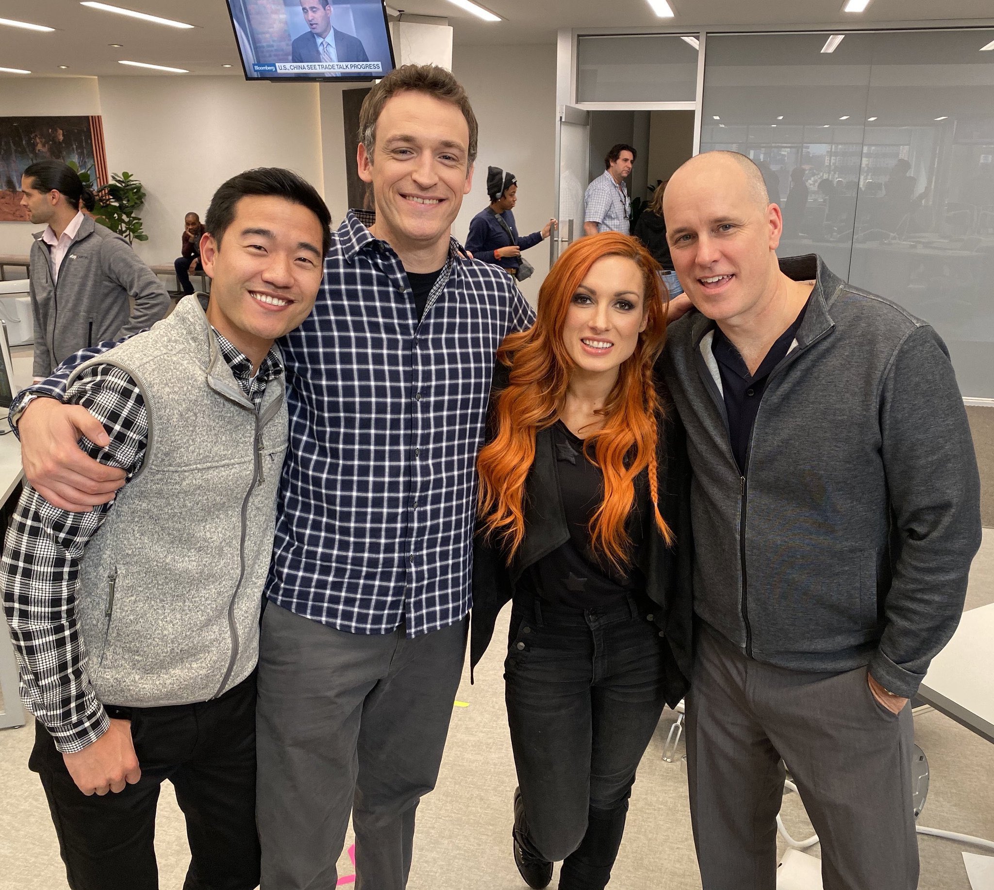 Becky Lynch On Vince McMahon Showing How To Fall Off A WWE Tower! 2