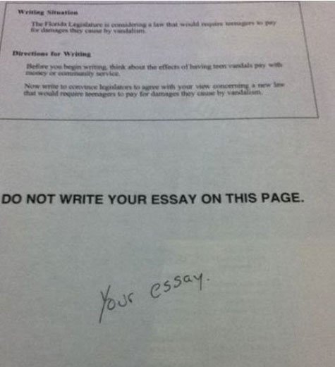 Steven Universe characters as incorrect test answers, A THREAD