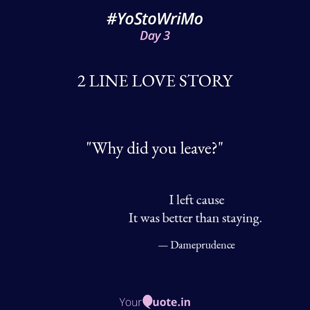 dameprudence's tweet photo. Here's a #collab prompt for #YoStoWriMo. #whydidyouleave   #YourQuoteAndMine
Collaborating with YourQuote Baba
 
Read my thoughts on @YourQuoteApp at https://t.co/vDzF6EsG71 https://t.co/EVTMrK6sME