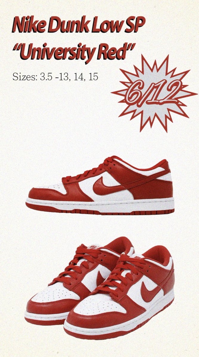 dunk low university red canada