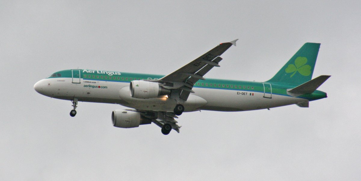 てつさん予定 アイルランド航空 白黒コンビと緑 みどりの日ですので 緑色の飛行機！ アイルランドのフラッグキャリア