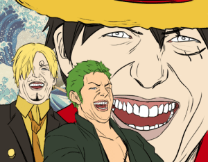 Portgasd_robin's tweet photo. Personne :
Les Mugiwaras quand ils se souviendront de la fois où ils ont sérieusement cru qu'ils allaient vaincre Kaido et Big Mom : https://t.co/jkPac8LwnU