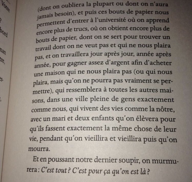 Jviens de me remettre en question