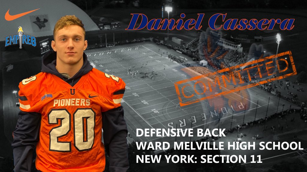 Utica_Football's tweet photo. Dan Cassera-DB
Ward Melville High School 
#UticaGuy #FearTheMoose https://t.co/ZNyZhK1HIN