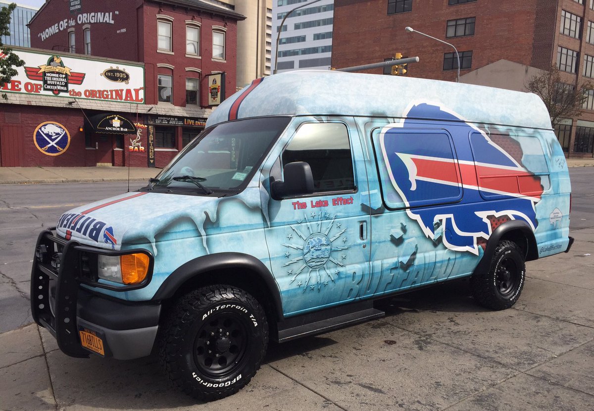 MayDay! MayDay!! #LakeEffectVan has been stolen today from warehouse at Main and Fillmore (this is not a joke). Call 911 if you see it. Plates: 716Bills #billsmafia please spread word!