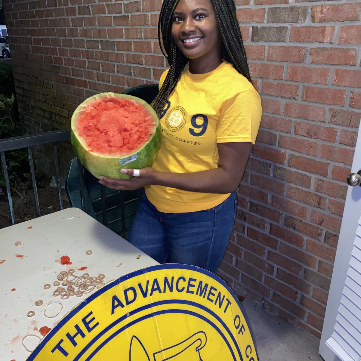 usfnaacp's tweet photo. The USF Chapter of NAACP would like to thank everyone for participating in our Watermelon Challenge Fundraiser yesterday on IG Live. We raised almost $50 towards COVID-19 relief efforts with everyone’s support ✊🏿✊🏾✊🏽 
#USFNAACP #NAACP #USF24 #USF23 #USF22 #USF21 https://t.co/Uly5VmcWDj