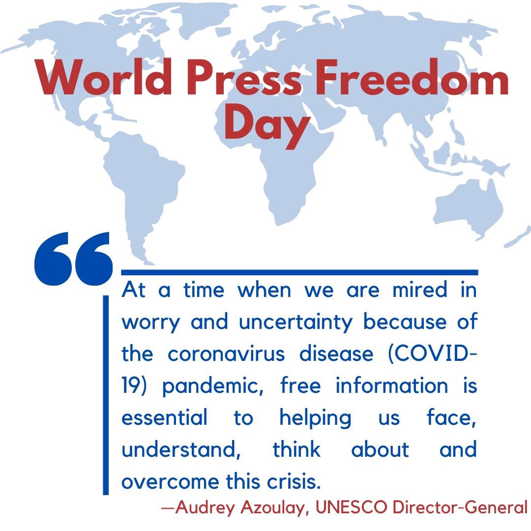 It’s #WorldPressFreedomDay and today we are remembering journalists who lost their lives trying to get a story as well as showing our support for the media. ✏️📰