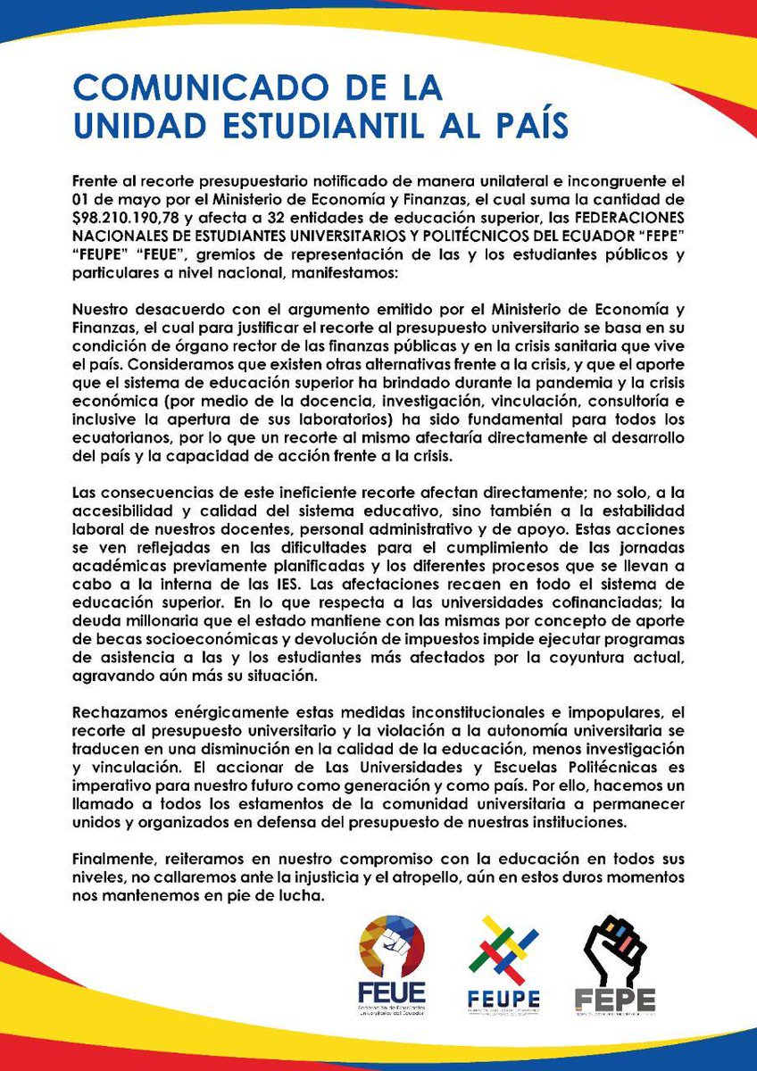edwinwelli97's tweet photo. #QueLaUnoPagueLaCRISIS
#IESsinRecorte

@Lenin @ottosonnenh https://t.co/aKYgPpmKiG