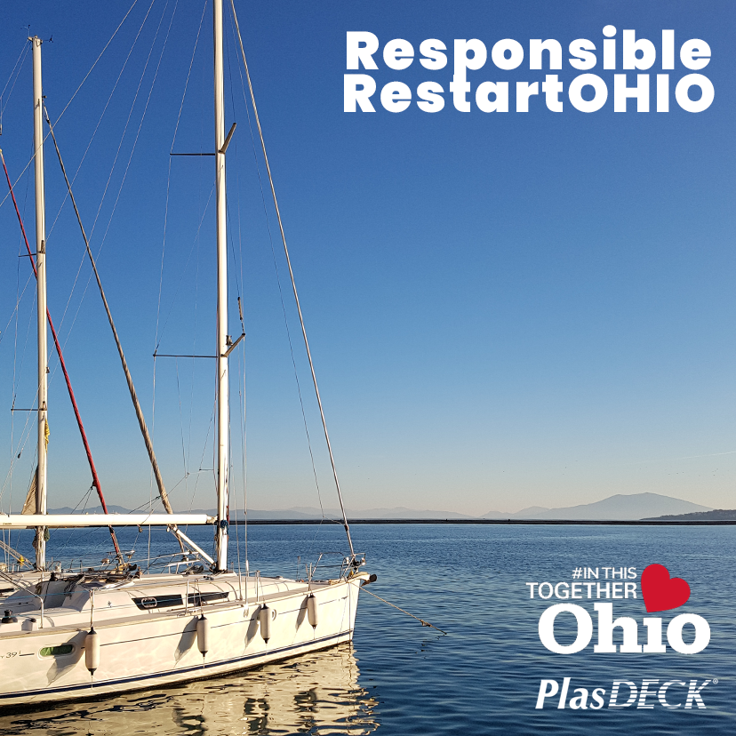 PlasDECK's tweet image. We're excited to be opening in a less limited capacity to fulfill your orders, all while strictly following the Responsible RestartOhio initiative guidelines to keep all of our workers safe 🙂👌

#responsiblerestartohio #inthistogetherohio #boatrepair #boatflooring #boatdecking