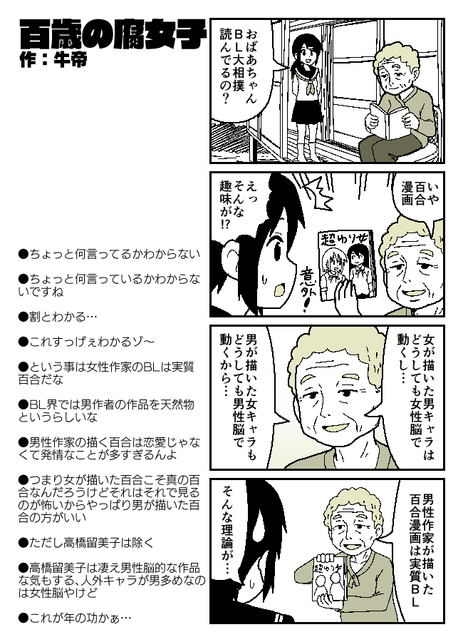 百歳の腐女子(コメント収録版) 