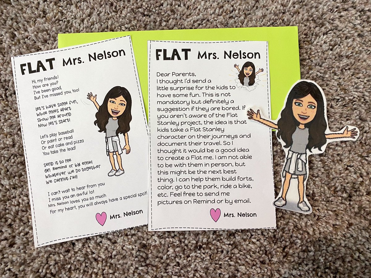 I can’t wait to send this out to my students and see where they take me! 😁 #FlatMrsNelson <a href="/TISDWES/">Wildwood Elementary</a>