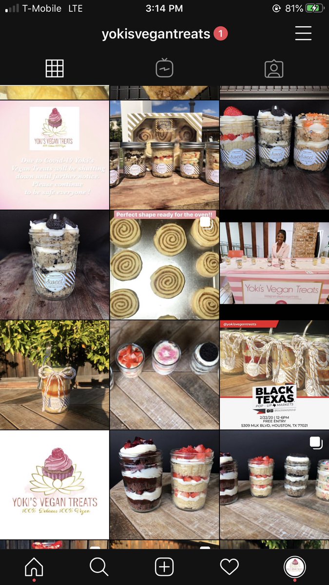 Hey guys!! I also have a vegan dessert business!! I make cake jars, cinnamon Rolls, Cheesecakes and more!! Check me out on Instagram @ Yoki’s Vegan Treats and visit my site for orders  http://yokisvegantreats.com 