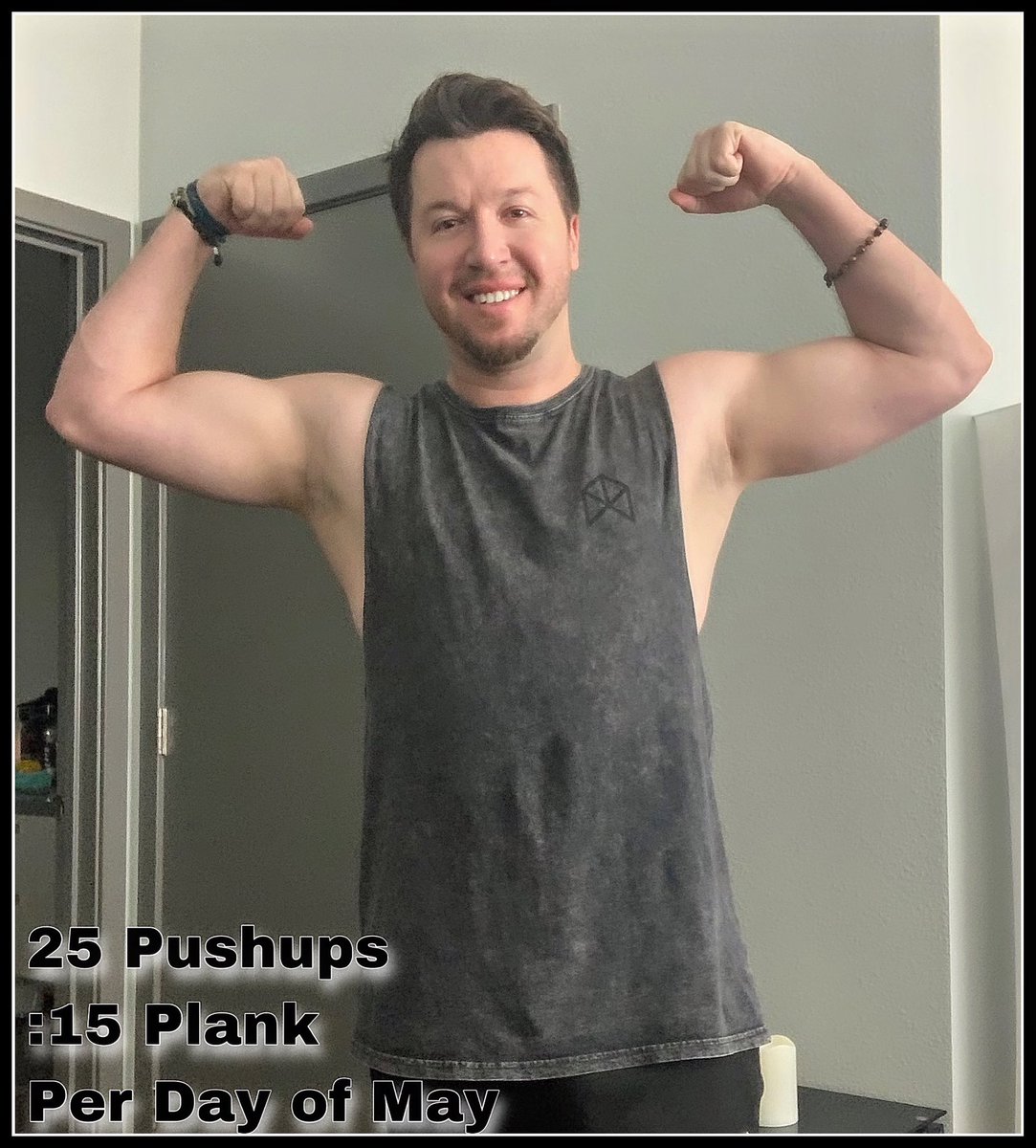 JasonStayFit's tweet photo. We are back fam! Let’s get back in the flow. getting some positive momentum going. Starting with 25 pushups and :15 plank May 1. Then adding 25 and :15 per day let’s go!
.
.
.

#fitness #fitfam #fitlife #fit #fitspo #gym #gymlife #gymrat #gymtime #gains #love #fitnessmotivation https://t.co/5qTa0oPciy