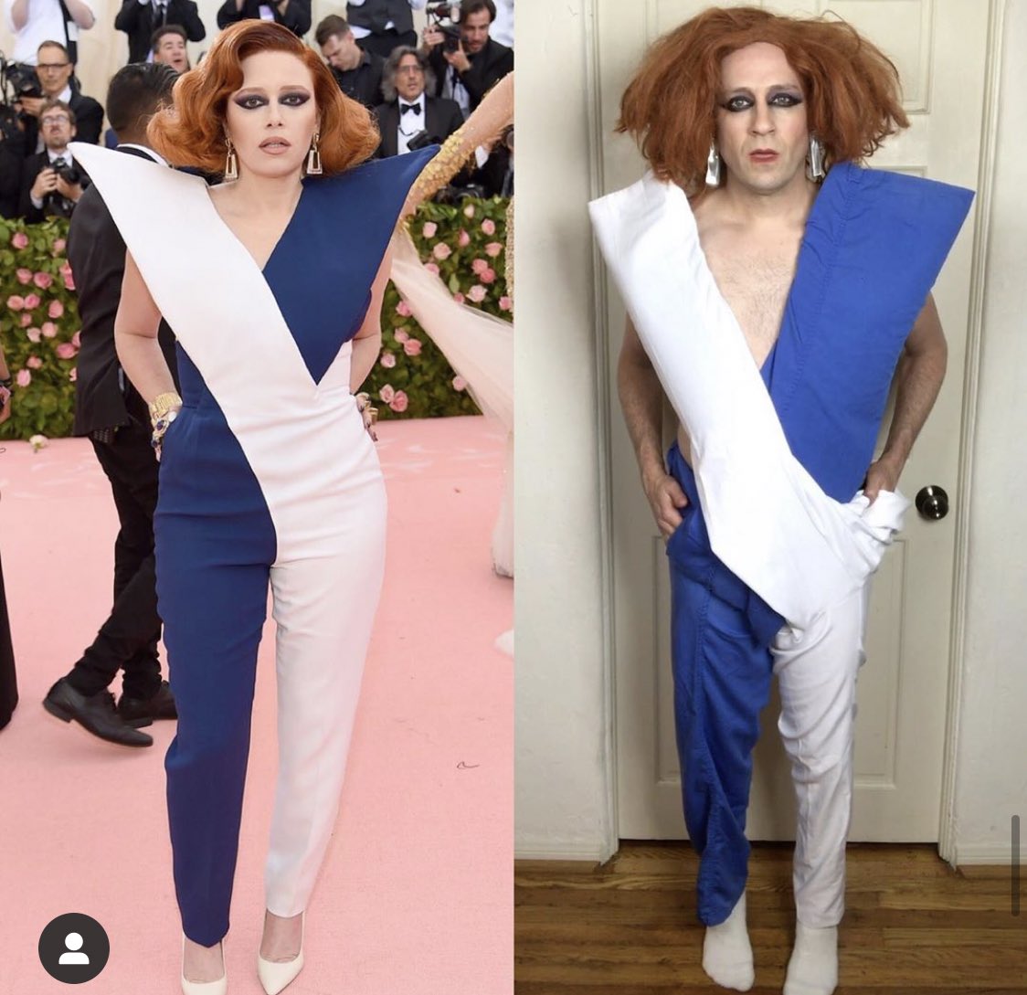 tomlenk's tweet image. Who doesn’t love fringe benefits? #MetGalaChallenge @voguemagazine #LenkLewkForLess