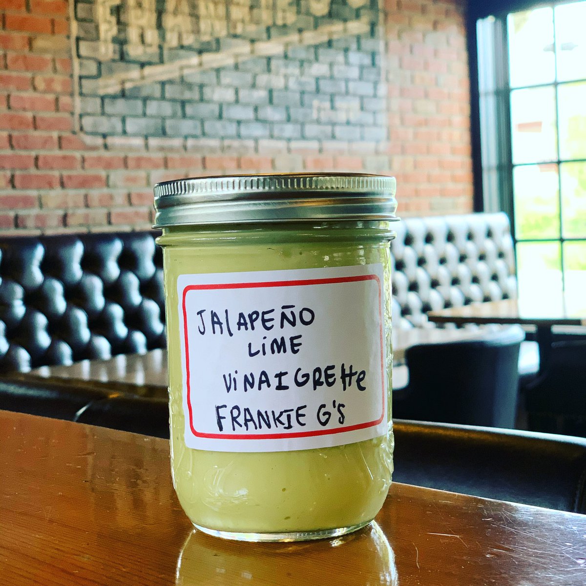 ‘Tis the season of salad dressings. We are now selling our house made “Jalapeño lime vinaigrette dressing” for $7.00.