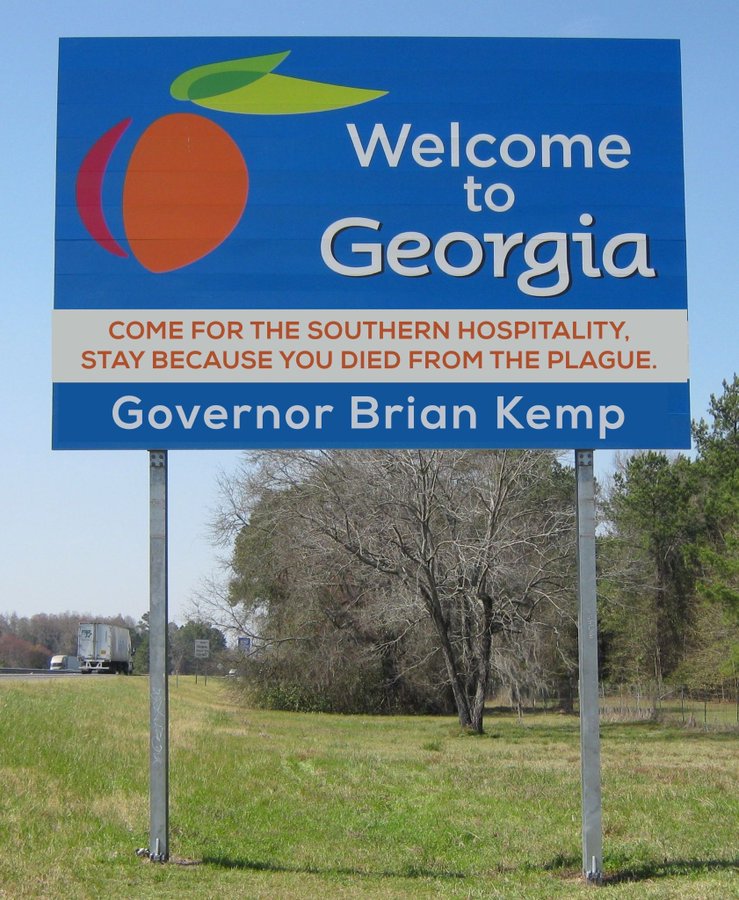 basementvegan's tweet photo. Who'd have thought @tatereeves was less of an asshole than @GovKemp - seriously? #GeorgiaGenocide https://t.co/zFZh16vCKE