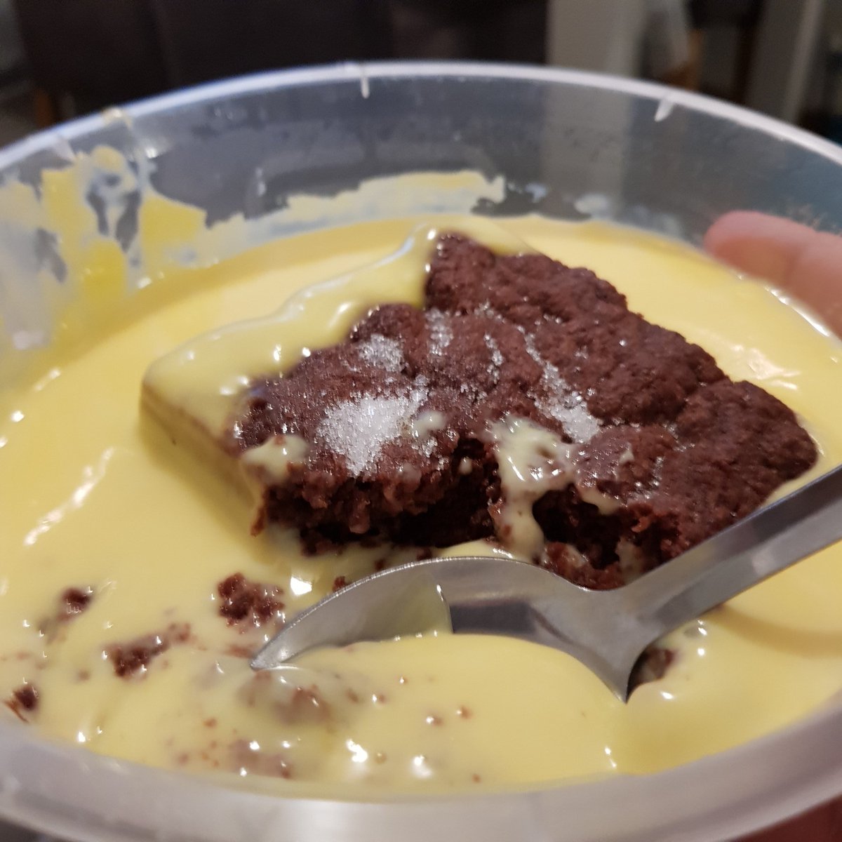 IkraaaShahRukh💕 on Twitter: "Finally got my chocolate concrete cake with custard and damn its so good!😍😍😍😍 Cake just like schoooool cake!!!! #concretecake… https://t.co/6dWz0UmDgu"