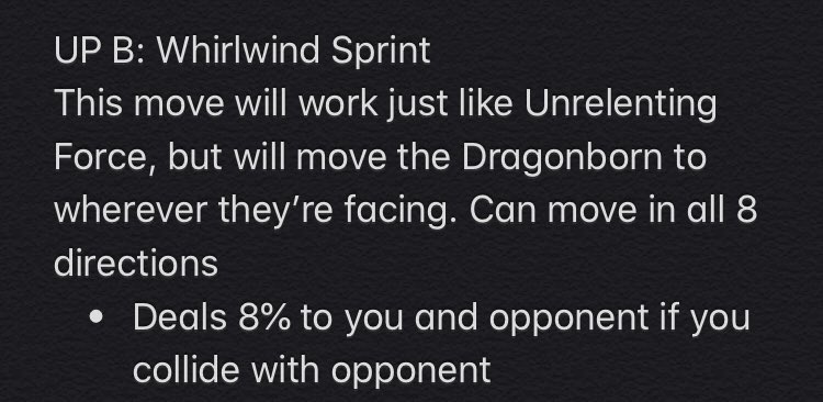 TheLateMrBones's tweet photo. Fan made move set for the Dragonborn from #Skyrim in #SmashBrosUltimate by myself. #SmashDLC #elderscrolls Part 1 https://t.co/6nnaE1Wyxp