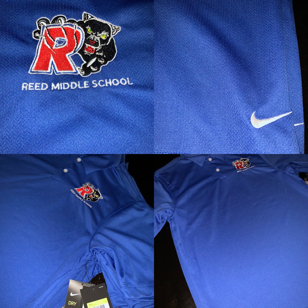 Reed_Middle's tweet photo. Sneak peak into tomorrowโs Teacher Appreciation...It is Always a Great Day to be a Reed Panther...#Nike #ReedRules #2020Vision @BryanByrd22 https://t.co/7HBrku9ZpQ