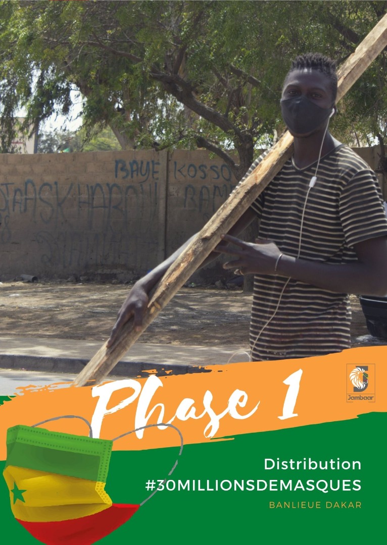 Jambaar20201's tweet photo. Nous avons investi la banlieue ce Samedi 02 Mai pour l'exécution de la première phase du projet #30millionsdemasques pour #15millionsdesénégalais. Le combat nous concerne tous. Ensemble nous vaincrons.  #kebetu #30millionsdemasques #jambaarsn #DakarMAsks #Senmasks https://t.co/p5sGgGGQq8