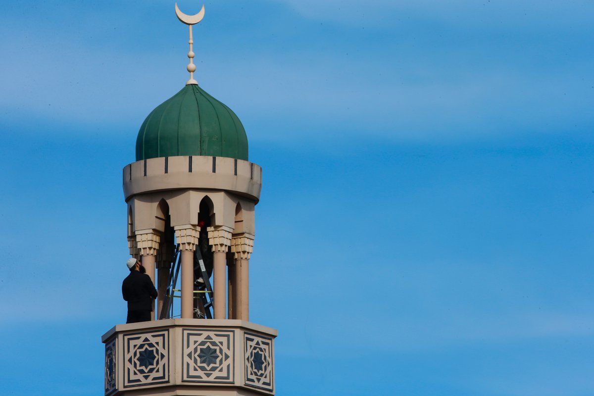 TorSunphoto21's tweet photo. Sunday in the City... images from the day... https://t.co/L16PxhaJos #exoticparrots #cherryblossoms #OntarioPoliceMemorial #minaret https://t.co/g3GcCGCRa2