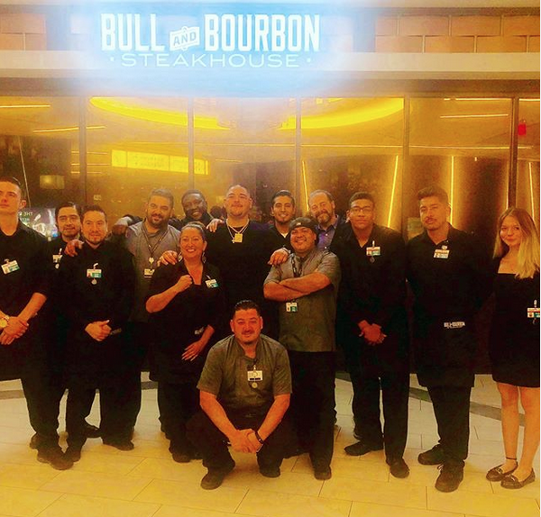 BullAndBourbon's tweet photo. We can't wait to have all of our friends &amp; family back to enjoy our delicious steaks. #bullandbourbon https://t.co/q1c6mkhJCq