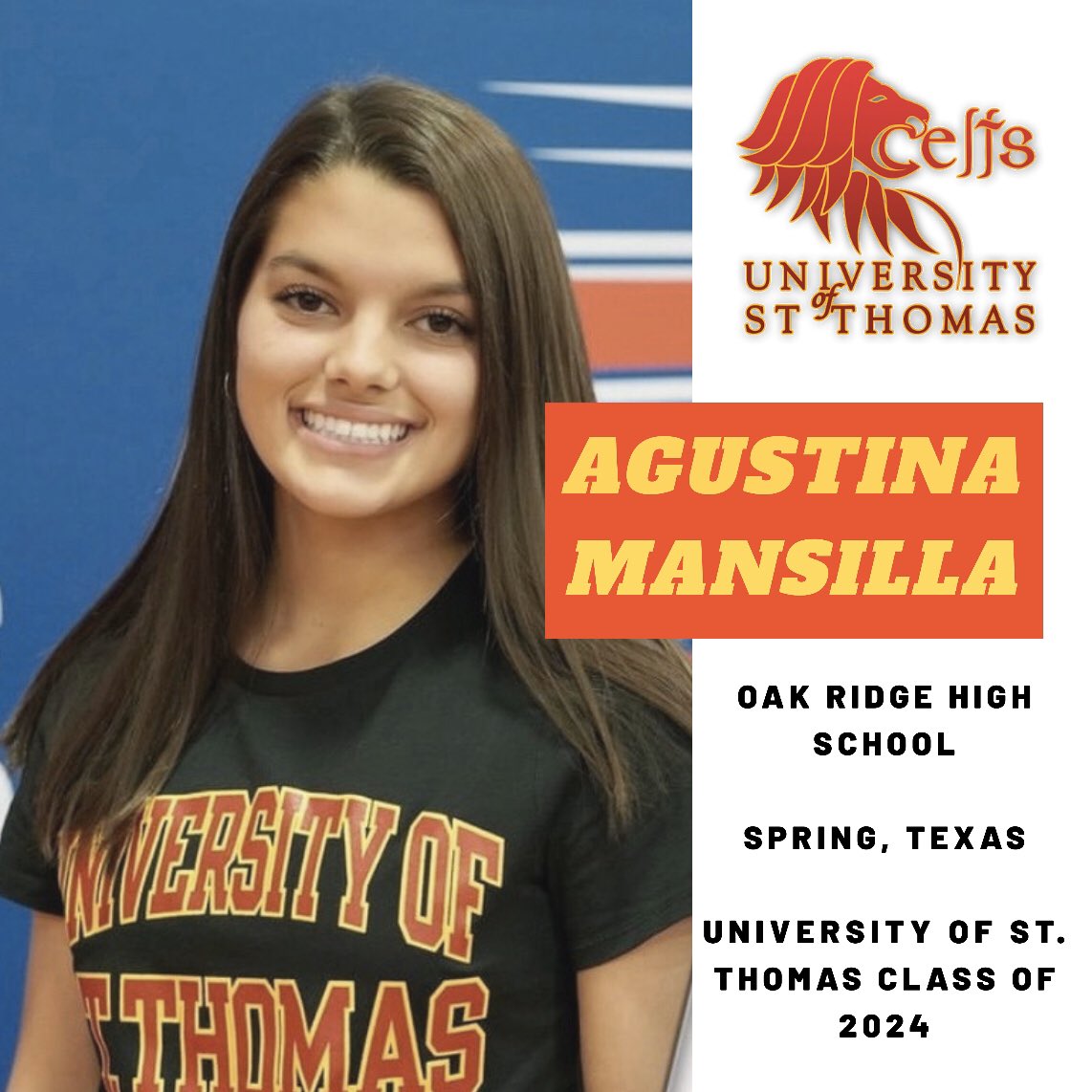 USTWSoccer's tweet image. Look who’s joining the USTWS squad! Agustina Mansilla is a #FutureCelt! 🦁⚽️
#USTWS || #USTBound