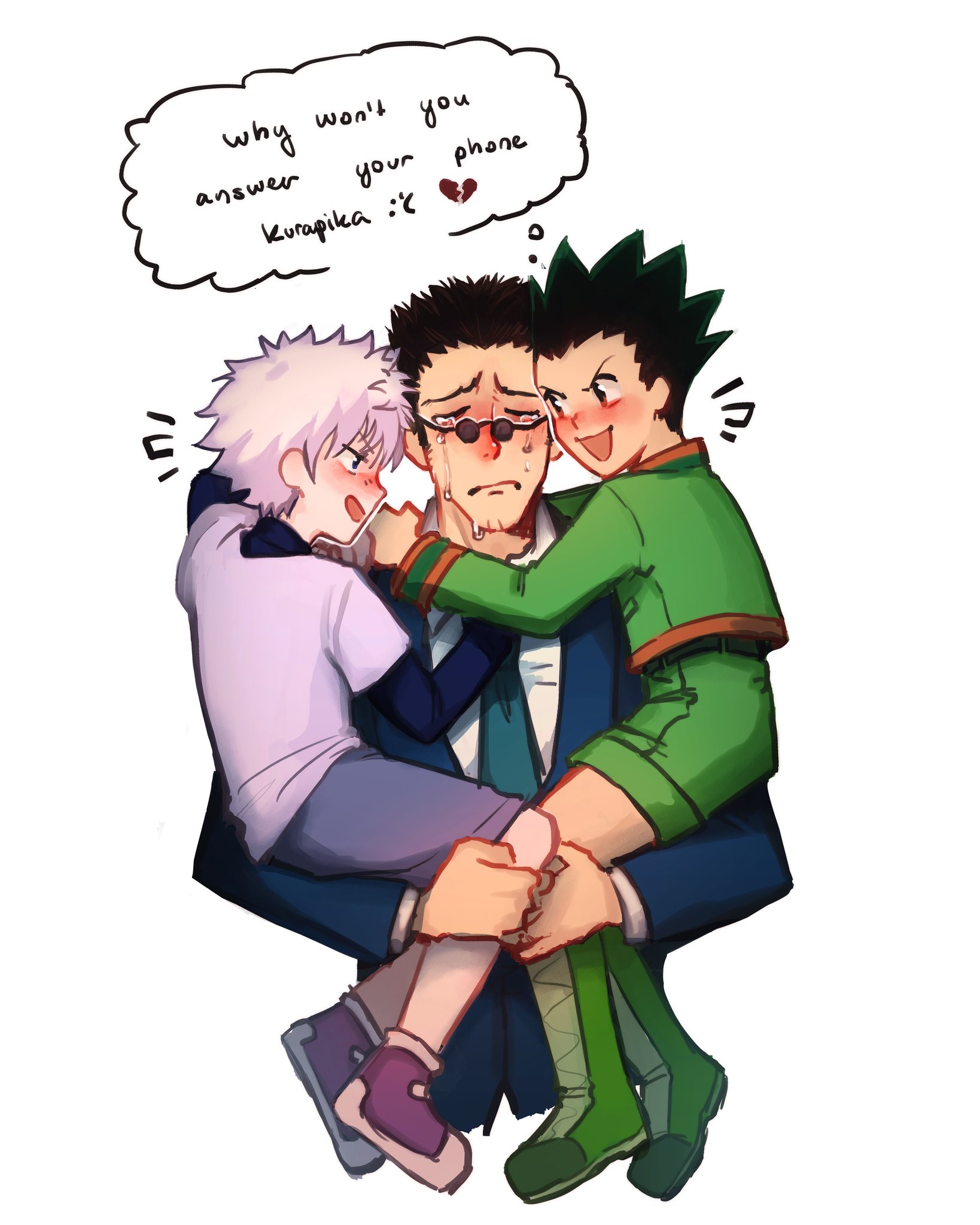 Leorio and Kurapika looking after their children. : r/HunterXHunter